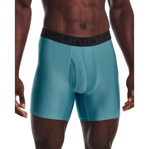 imageUnder Armour Mens Tech 6inch Boxerjock 1Pack403 Still Water   Jet Gray