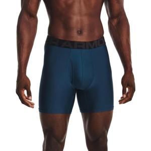 imageUnder Armour Mens Tech 6inch Boxerjock 1Pack437 Petrol Blue   Black