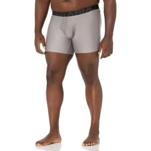 imageUnder Armour Mens Tech 6inch Boxerjock 1PackConcrete 066Black