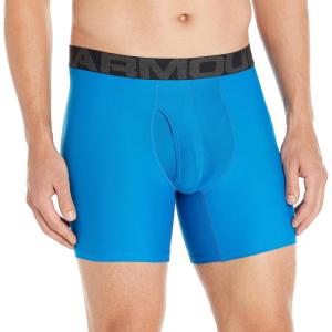imageUnder Armour Mens Tech 6inch Boxerjock 1PackCruise Blue 899Black