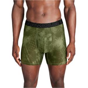imageUnder Armour Mens Tech 6inch Boxerjock 1PackMarine Od Green Americana