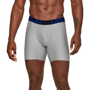 imageUnder Armour Mens Tech 6inch Boxerjock 1PackMod Gray Light Heather