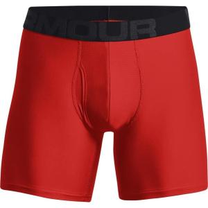 imageUnder Armour Mens Tech 6inch Boxerjock 1PackRadiant Red 839Black