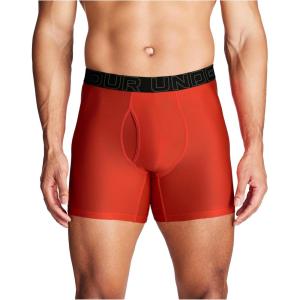 imageUnder Armour Mens Tech 6inch Boxerjock 1PackRed Solstice Solid
