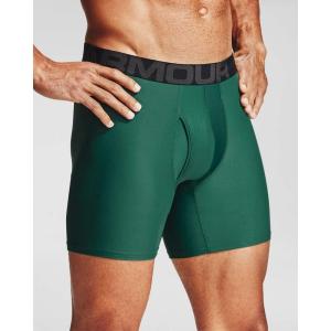 imageUnder Armour Mens Tech 6inch Boxerjock 1PackSaxon Green 386Black