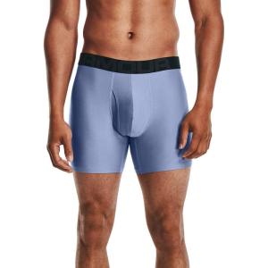 imageUnder Armour Mens Tech 6inch Boxerjock 1PackWashed Blue 420Black