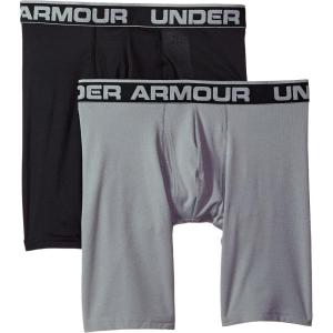 imageUnder Armour Mens Tech Mesh 9quot Underwear 2 PackBlack 001Steel Medium Heather