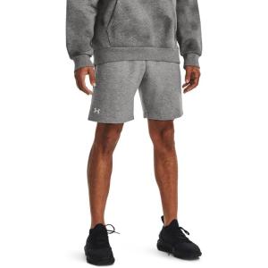 imageUnder Armour Mens UA Rival Fleece Shorts025 Castlerock Light Heather   White