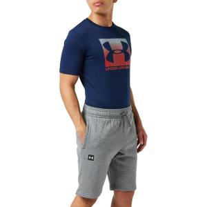 imageUnder Armour Mens UA Rival Fleece ShortsPitch Gray Light Heather 012Onyx White