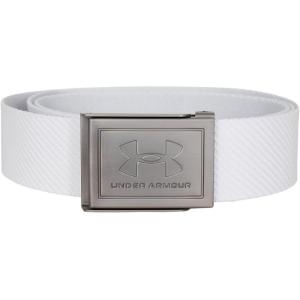 imageUnder Armour Mens Webbing BeltWhite 100Silver