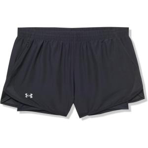 imageUnder Armour Mens Woven Wordmark Shorts008 Black   Hyper Green