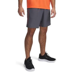 imageUnder Armour Mens Woven Wordmark Shorts026 Castlerock   Fire