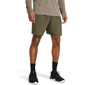 imageUnder Armour Mens Woven Wordmark Shorts390 Marine Od Green   Black