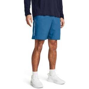 imageUnder Armour Mens Woven Wordmark Shorts406 Photon Blue   White