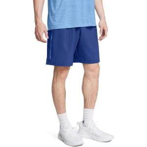 imageUnder Armour Mens Woven Wordmark Shorts432 Tech Blue   Horizon Blue