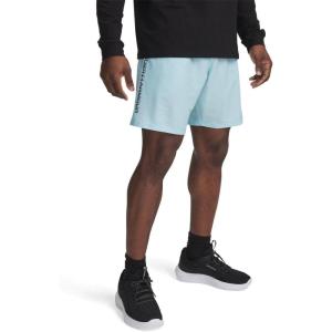 imageUnder Armour Mens Woven Wordmark Shorts494 Stream   Black