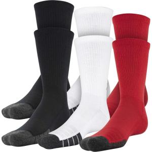 imageUnder Armour Performance Tech Crew Socks MultipairsRed Assorted 6pairs