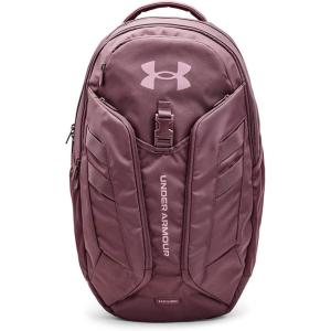 imageUnder Armour Unisex Hustle Pro Backpack Black 001Metallic Silver One Size Fits AllAsh Plum 554Mauve Pink