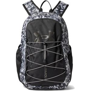 imageUnder Armour UnisexAdult Hustle Sport Backpack  Midnight Navy 410Metallic Silver  One Size Fits All014 Black   Metallic Pewter