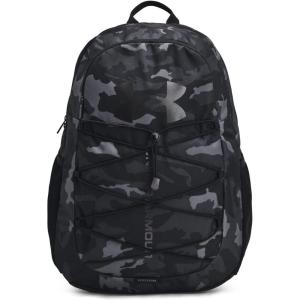 imageUnder Armour UnisexAdult Hustle Sport Backpack  Midnight Navy 410Metallic Silver  One Size Fits All023 Black  Black  Metallic Black