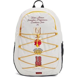 imageUnder Armour UnisexAdult Hustle Sport Backpack  Midnight Navy 410Metallic Silver  One Size Fits All114 White Clay  Black  Golden Yellow
