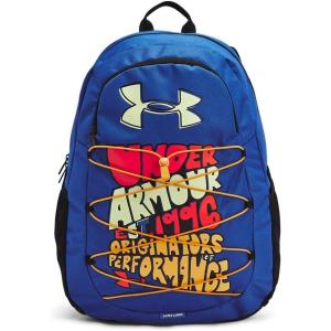 imageUnder Armour UnisexAdult Hustle Sport Backpack  Midnight Navy 410Metallic Silver  One Size Fits All434 Tech Blue  Black  Retro Green