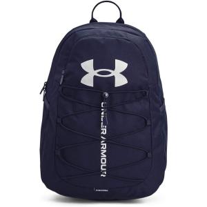 imageUnder Armour UnisexAdult Hustle Sport Backpack  Midnight Navy 410Metallic Silver  One Size Fits AllMidnight Navy 410Metallic Silver