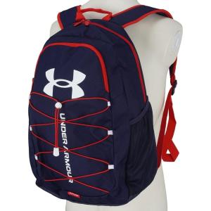 imageUnder Armour UnisexAdult Hustle Sport Backpack  Midnight Navy 410Metallic Silver  One Size Fits AllMidnight Navy 411White