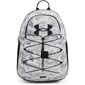 imageUnder Armour UnisexAdult Hustle Sport Backpack  Midnight Navy 410Metallic Silver  One Size Fits AllWhite 100Black