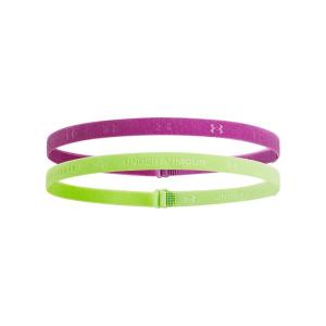 imageUnder Armour Womens Adjustable Mini Headbands 665 Optic Purple   Morph Green One Size Fits Most665 Optic Purple   Morph Green