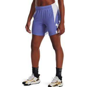 imageUnder Armour Womens Baseline 6quot Basketball Shorts495 Baja Blue   White