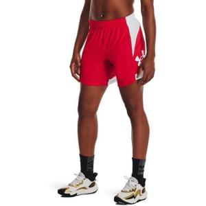 imageUnder Armour Womens Baseline 6quot Basketball Shorts600 Red   White