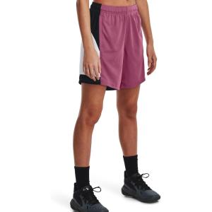 imageUnder Armour Womens Baseline 6quot Basketball Shorts669 Pace Pink  Black  Pace Pink
