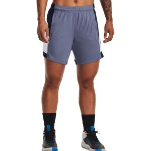 imageUnder Armour Womens Baseline 6quot Basketball Shorts767 Aurora Purple  Midnight Navy  Aurora Purple