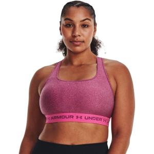 imageUnder Armour Womens Crossback Mid Impact Sports Bra635 Charged Cherry   Charged Cherry