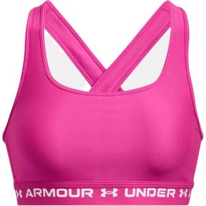 imageUnder Armour Womens Crossback Mid Impact Sports Bra655 Rebel Pink  