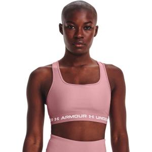 imageUnder Armour Womens Crossback Mid Impact Sports Bra697 Pink Elixir   White