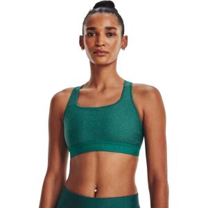 imageUnder Armour Womens Crossback Mid Impact Sports Bra722 Coastal Teal   Lime Surge