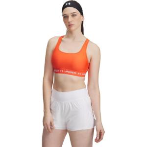 imageUnder Armour Womens Crossback Mid Impact Sports Bra847 Fire   White