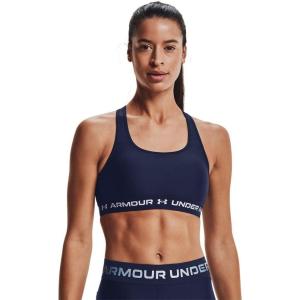 imageUnder Armour Womens Crossback Mid Impact Sports BraMidnight Navy 410White