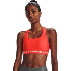 imageUnder Armour Womens Crossback Mid Impact Sports BraPhoenix Fire 296White