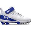 imageUnder Armour Boys Harper 7 Mid Junior Rubber Molded Cleat Baseball Shoe400 RoyalWhiteRoyal