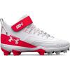 imageUnder Armour Boys Harper 7 Mid Junior Rubber Molded Cleat Baseball Shoe600 RedWhiteRed