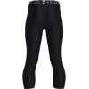 imageUnder Armour Boys HeatGear Armour 34 LeggingsBlack 001Pitch Gray