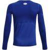 imageUnder Armour Boys HeatGear LongSleeve TShirt400 Royal   White