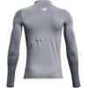 imageUnder Armour Boys HeatGear Mock Long SleeveSteel 035Black