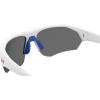 imageUnder Armour Boys Ua Playmaker Jr Wrap SunglassesMatte WhiteBlue Multi