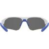 imageUnder Armour Boys Ua Playmaker Jr Wrap SunglassesMatte WhiteBlue Multi
