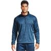 imageUnder Armour Mens Armour Fleece 12 Zip TShirtAcademy Blue 408Black