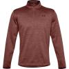 imageUnder Armour Mens Armour Fleece 12 Zip TShirtCinna Red 688Black